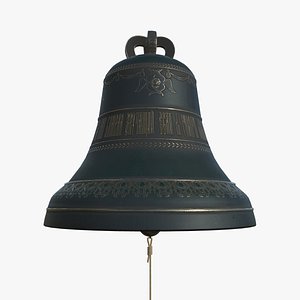 3D bell church metallic