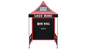 Canopy Tent With Walls Design 3d model 3D