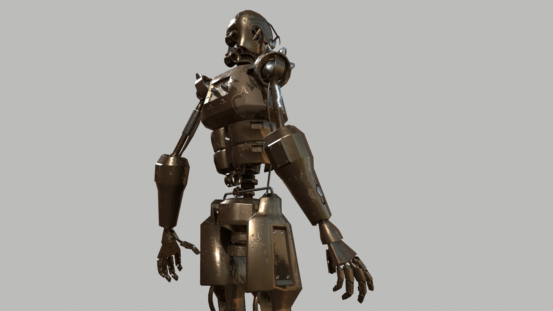 3D Steampunk Robot - TurboSquid 1942423