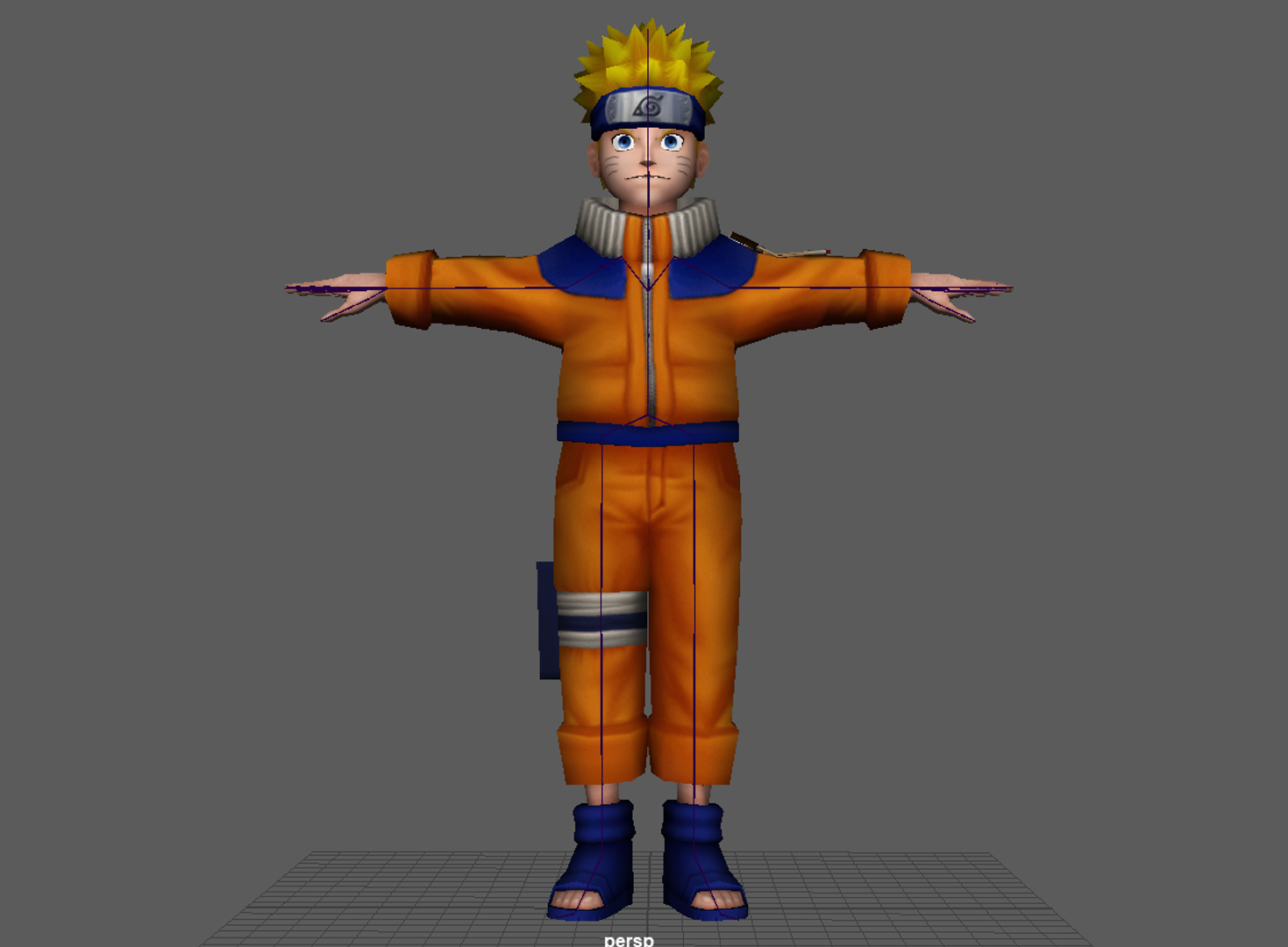 Naruto Uzumaki 3D Rig Model 3D - TurboSquid 1742723