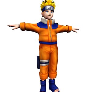 Naruto Uzumaki 3D Rig Model