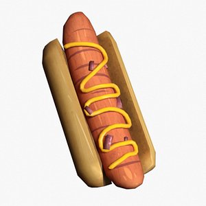 Hot dog 3D model