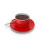 3D Red Coffee Cup With Spoon