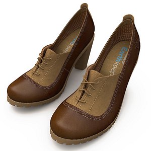 3d model women timberland shoes