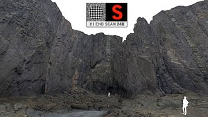 giant rock cliffs ultra 3d model