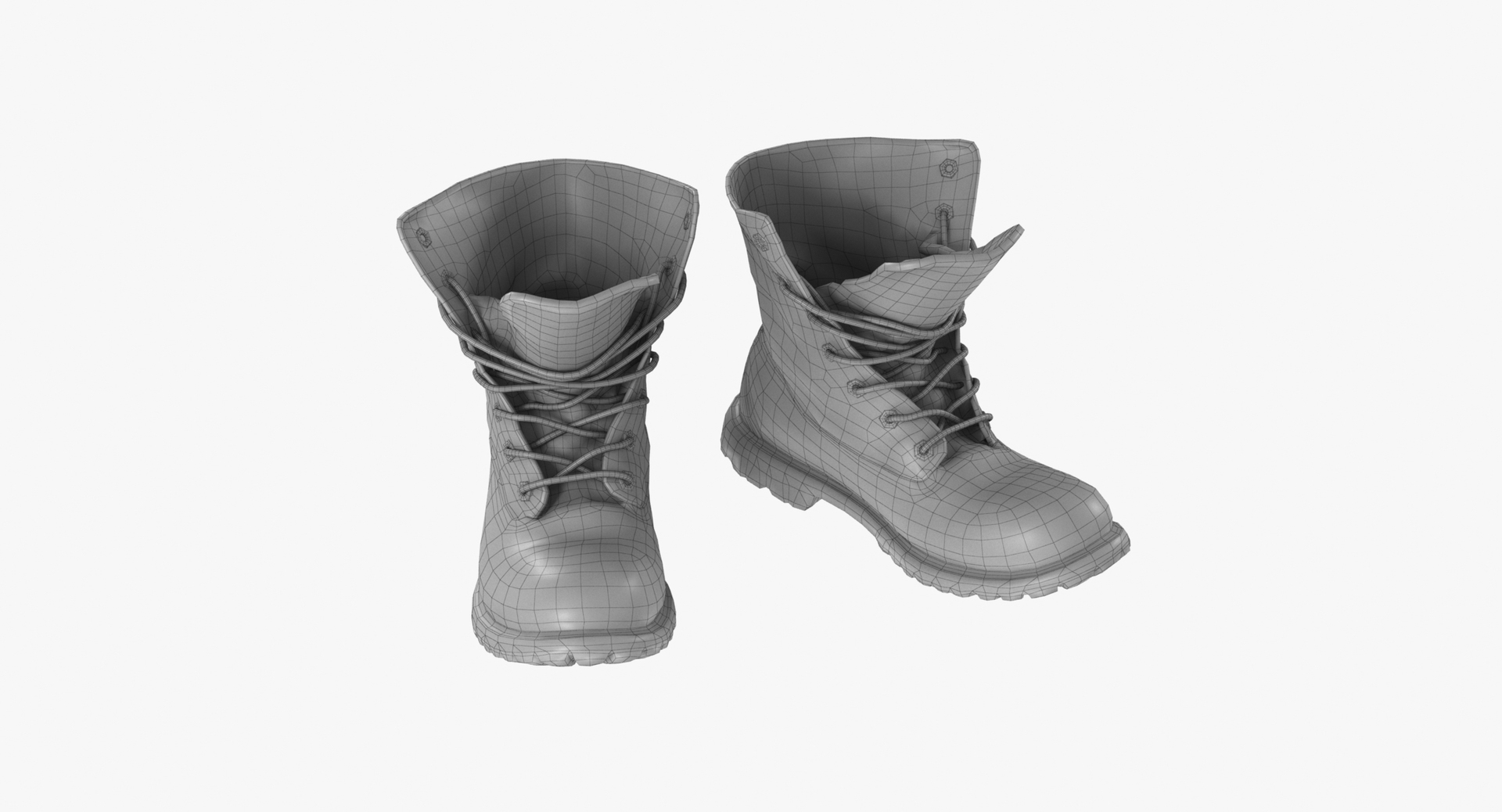 3D Old Suede Boots Model TurboSquid 2064259
