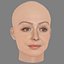 Miranda Otto Kopf – Ohne Haare – Low-Poly-Kopf für Spiele