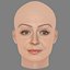 Miranda Otto Kopf – Ohne Haare – Low-Poly-Kopf für Spiele