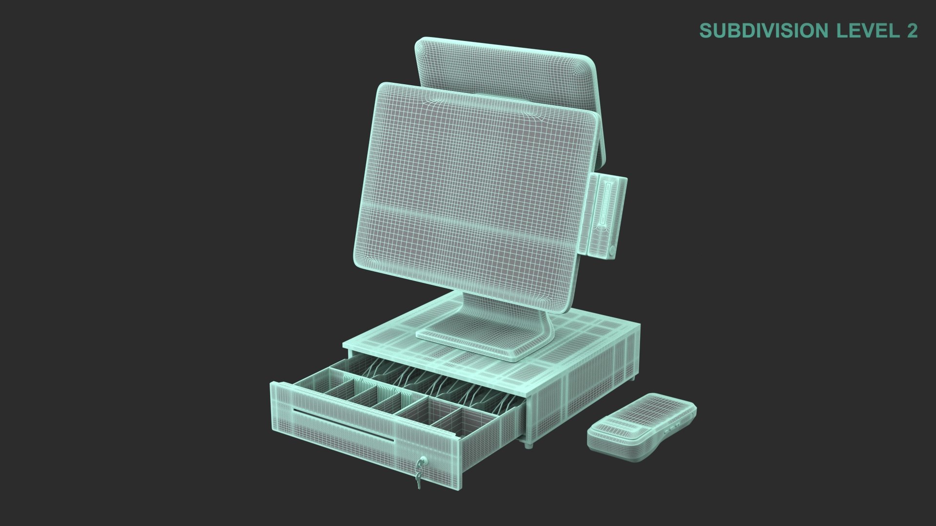 3D POS Terminal - TurboSquid 2178738