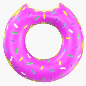 3D inflatable donut pool float