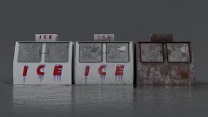 Ice Vending Machine - PBR Low Poly 3D model