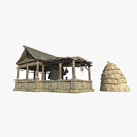 Asian Ancient Architecture Sundry Room