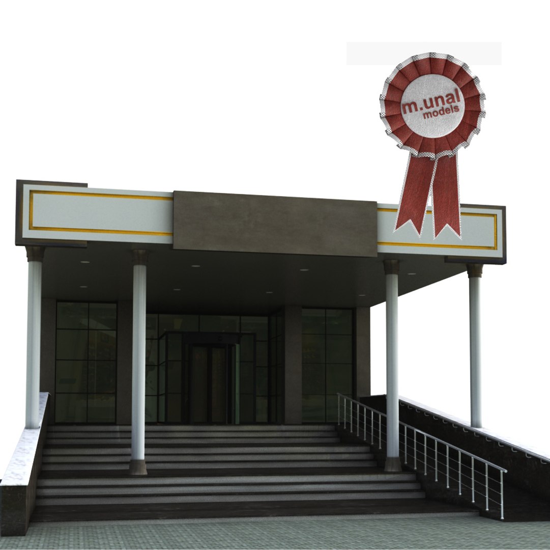 Entry building 3D model - TurboSquid 1210841