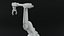 industrial robot arm clean lowpoly