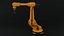 industrial robot arm clean lowpoly