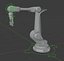 industrial robot arm clean lowpoly