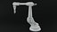 industrial robot arm clean lowpoly