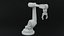 industrial robot arm clean lowpoly