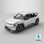 SUV elettrico di lusso bianco