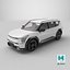 SUV elettrico di lusso bianco