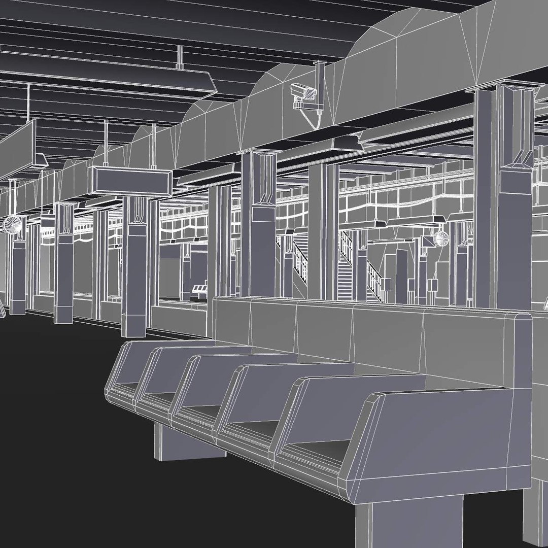 Subway Station Model | 1144471 | TurboSquid
