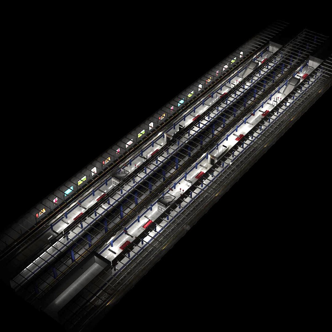 Subway Station Model | 1144471 | TurboSquid