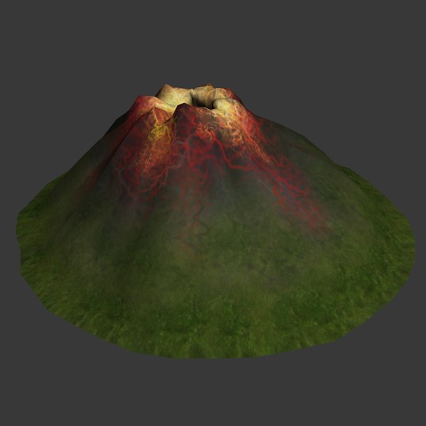 modello di vulcano cono di scorie