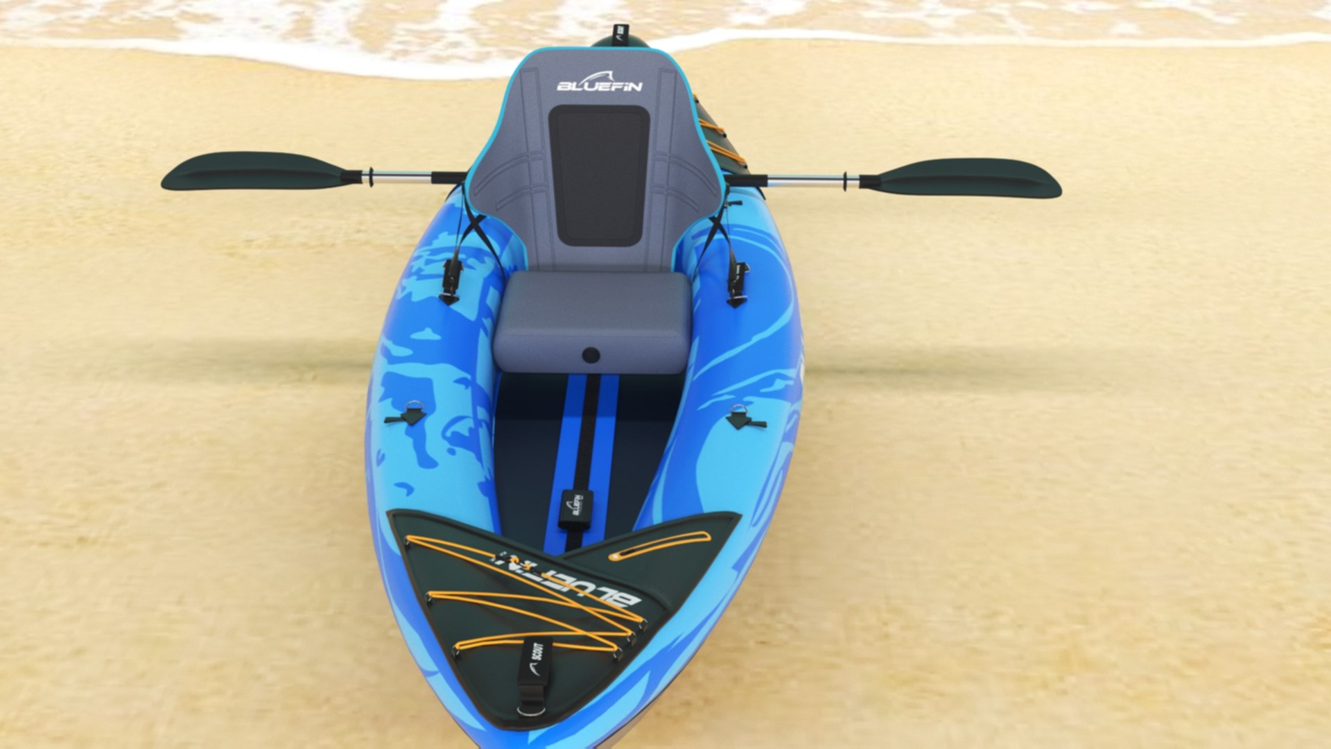Premium Bluefin Ranger Scout Inflatable Kayak 3D Model - TurboSquid 2376850