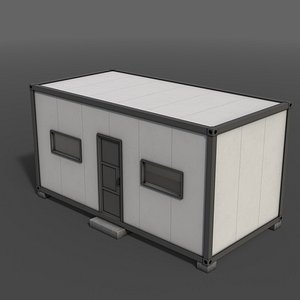 3D PBR Container House AB 20ft V3