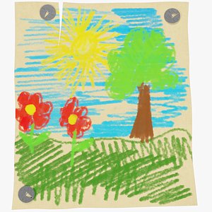 children s drawing 3D