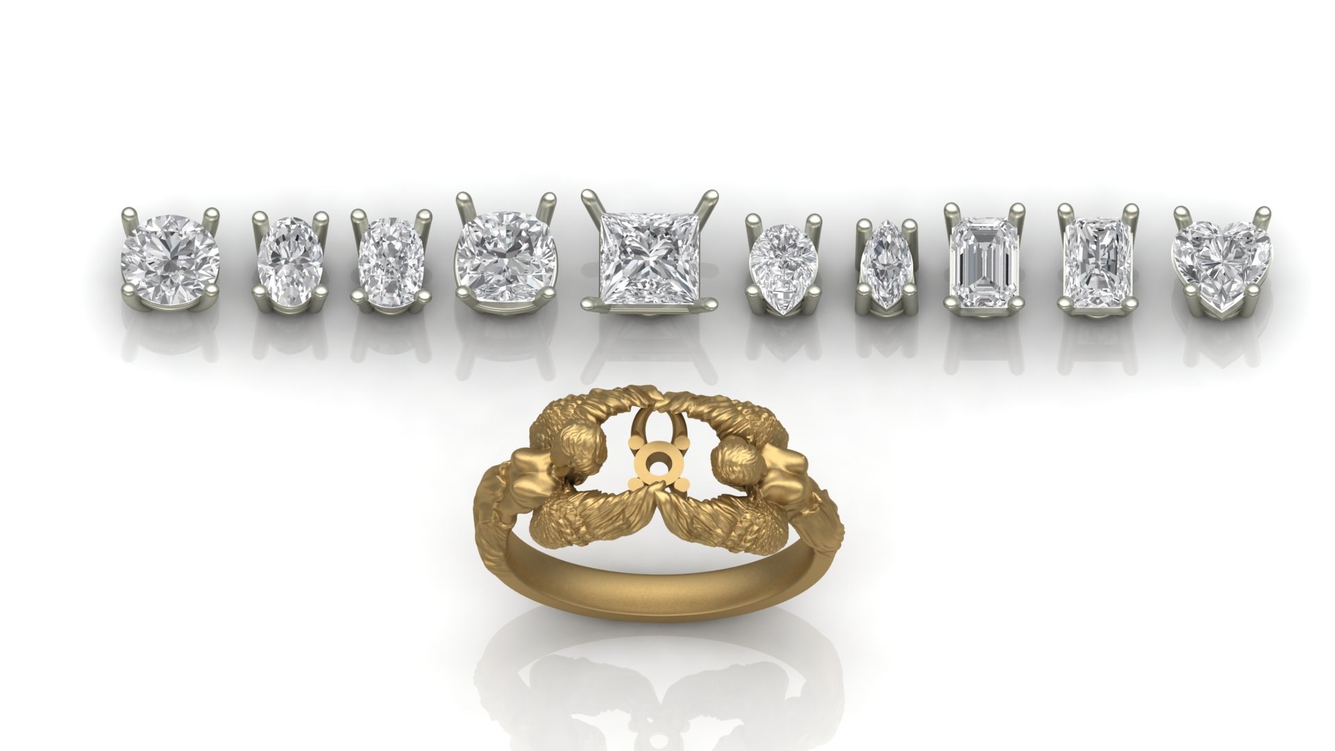 Carrera Women Lovers Ring Angel Wings Woman Jewellery 10 Stone Cuts Heads 3D print model 3D model https://p.turbosquid.com/ts-thumb/fL/NqrSjd/7r/womanandwomanring2/jpg/1731839586/1920x1080/fit_q87/ee09bdc2c10e7944da545392a32d4307cb65e658/womanandwomanring2.jpg