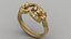 Carrera Women Lovers Ring Angel Wings Woman Jewellery 10 Stone Cuts Heads modelo de impressão 3D