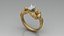 Carrera Women Lovers Ring Angel Wings Woman Jewellery 10 Stone Cuts Heads modelo de impressão 3D