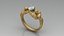 Carrera Women Lovers Ring Angel Wings Woman Jewellery 10 Stone Cuts Heads modelo de impressão 3D
