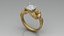 Carrera Women Lovers Ring Angel Wings Woman Jewellery 10 Stone Cuts Heads modelo de impressão 3D