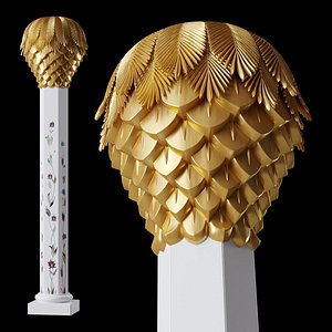 Abu Dhabi Sheikh Zayed Mosque Palm column