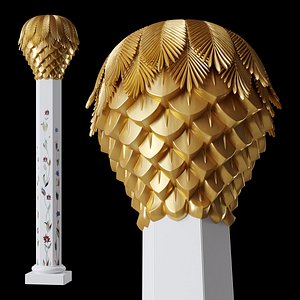 Abu Dhabi Sheikh Zayed Mosque Palm column