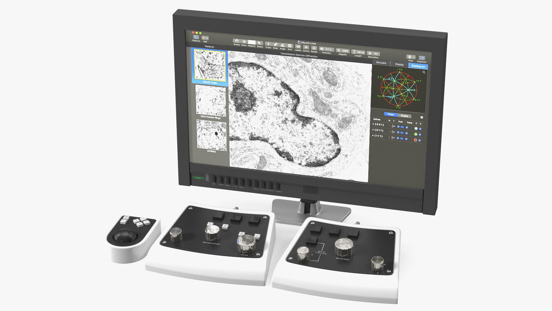 Generic Monitor with Control Panel 3D model preview