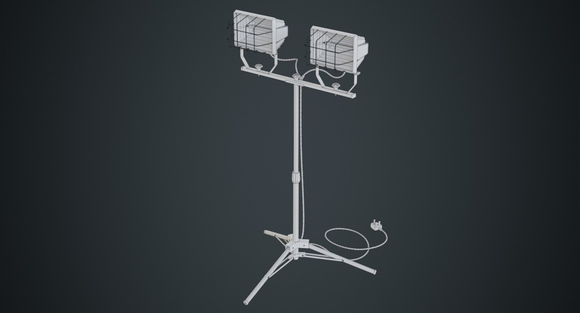 3D Model Halogen Work Light - TurboSquid 1412345