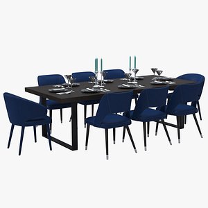 3D Dining Table 3D Model