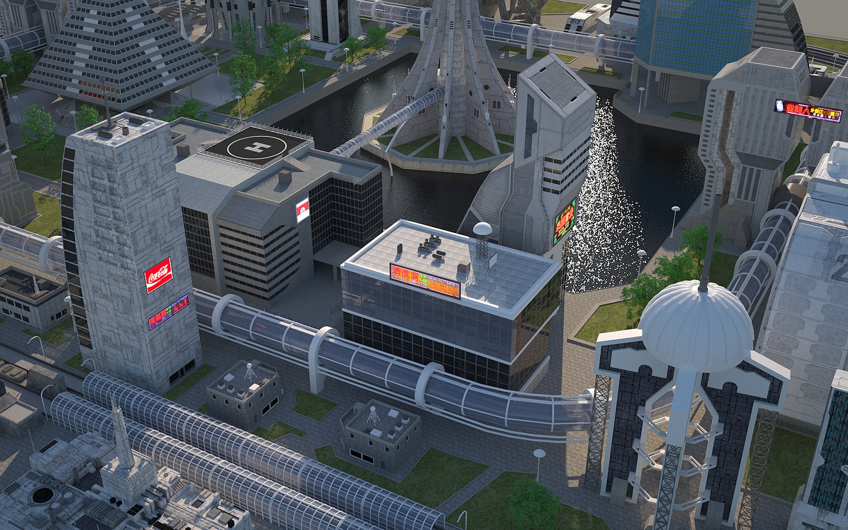 City Block 2 Model TurboSquid 1299562