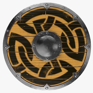 Yellow Viking Shield