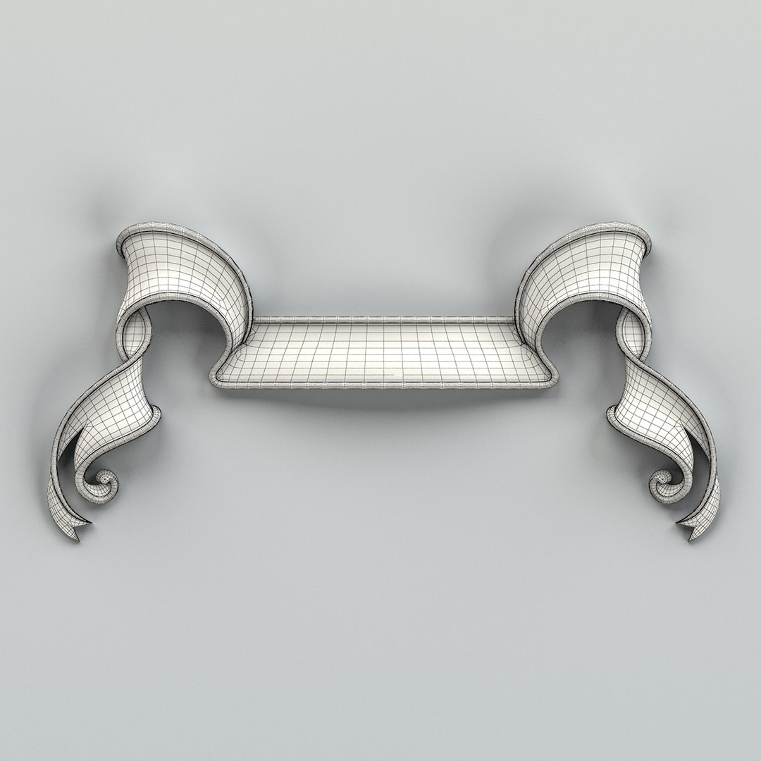 3d Model Of Decorative Ribbon