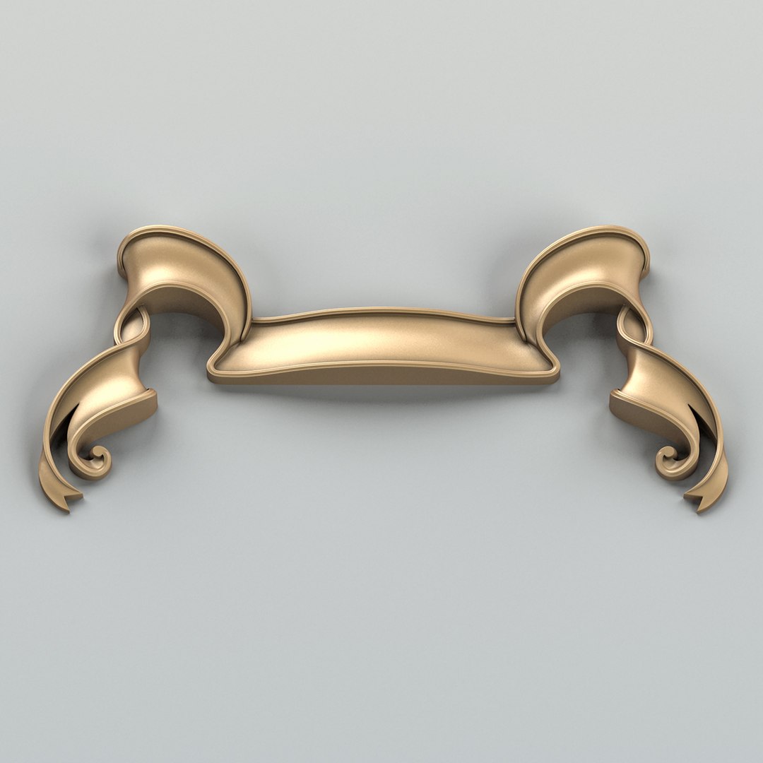 3d Model Of Decorative Ribbon