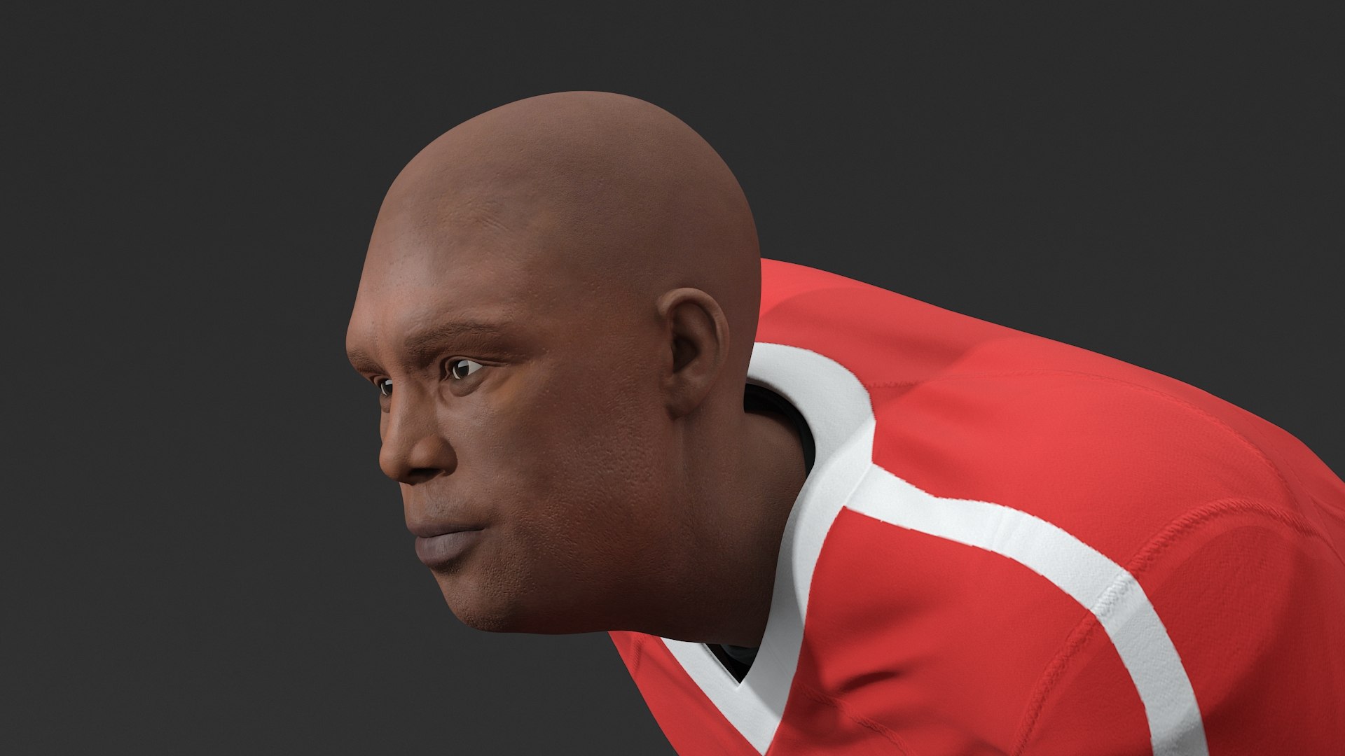3D Black Man American Football Player Crouching Red Uniform https://p.turbosquid.com/ts-thumb/fL/gEz2sO/RF/blackmanamericanfootballplayercrouchingreduniform3dsmodel015/jpg/1688340837/1920x1080/fit_q87/f2a55cb7fd0c56dd966bf84423dc9661aeae9620/blackmanamericanfootballplayercrouchingreduniform3dsmodel015.jpg