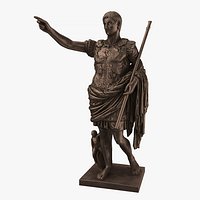 Bronze Caesar Augustus 3d model