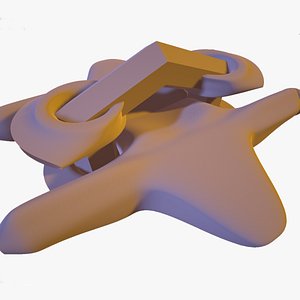 3D space fictitious spaceship