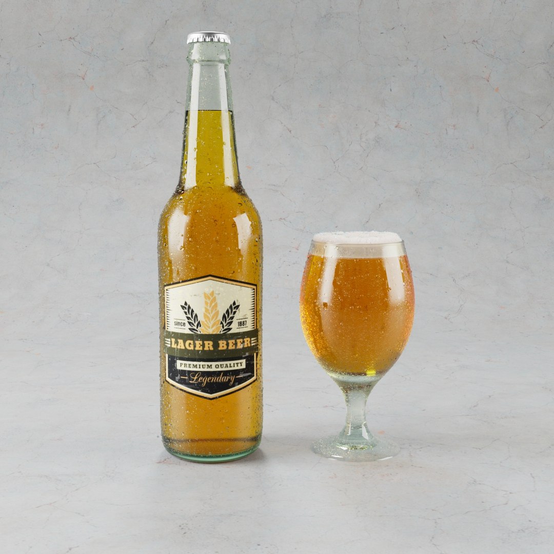 3D Craft Beer Bottle Model - TurboSquid 1462238