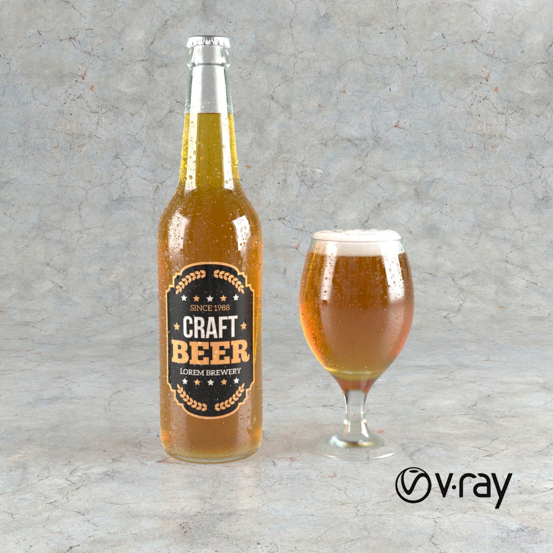 3D Craft Beer Bottle Model - TurboSquid 1462238