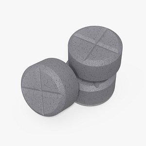 3D model Potassium Iodine Tablets